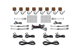 Diode Dynamics Stage Series Single Color LED Rock Light - Amber M8 (8-pack)