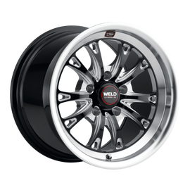Weld Belmont Drag 15x10 / 5x115 / 6.37 BS / 78.1 HB - Gloss Black Milled - Non-BL Wheel