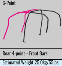Load image into Gallery viewer, Cusco Safety21 6pt 4 Pssgr BLK Roll Cage Nissan R33 2dr (S/O/No Cancel)