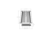 Load image into Gallery viewer, aFe POWER Universal Clamp-On Air Filter w/ D2 Dura-Dry Media - 3-1/2in F x 6in B x 4-3/4in T x 6in H