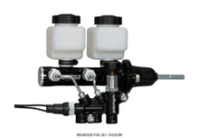 Load image into Gallery viewer, Wilwood Tandem Remote M/C Kit w L/H Bracket &amp; Prop Valve - 15/16in Bore Black-W/Pushrod
