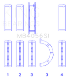 King Engine Bearings 97-07 Ford 2.5L/2.9L/3.0L (Size 0.25) Main Bearing Set