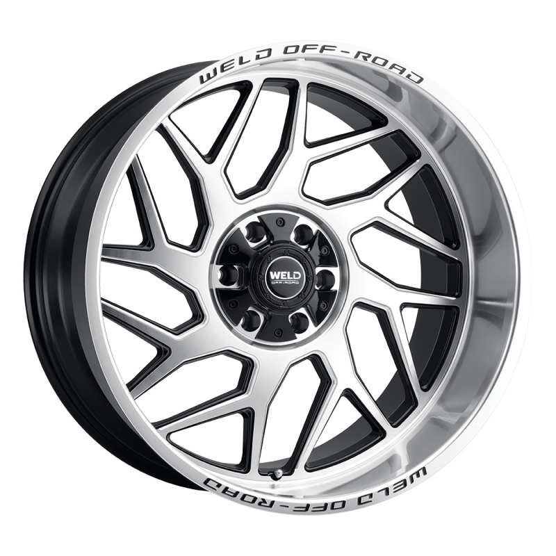 Weld Fulcrum 20x9 / 5x127 / 5 BS / 87.1 HB - Gloss Black Machined - Non-BL Wheel