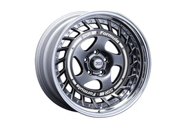 SSR Formula Aero Spoke 18x12.5 5x114.3 -39 Titan Silver w/ Brushed Red Aero Plate
