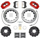 Wilwood 95-98 Nissan Skyline Superlite 6R Front BBK w/ 12.88in D/S Rotors & Flexlines - Red