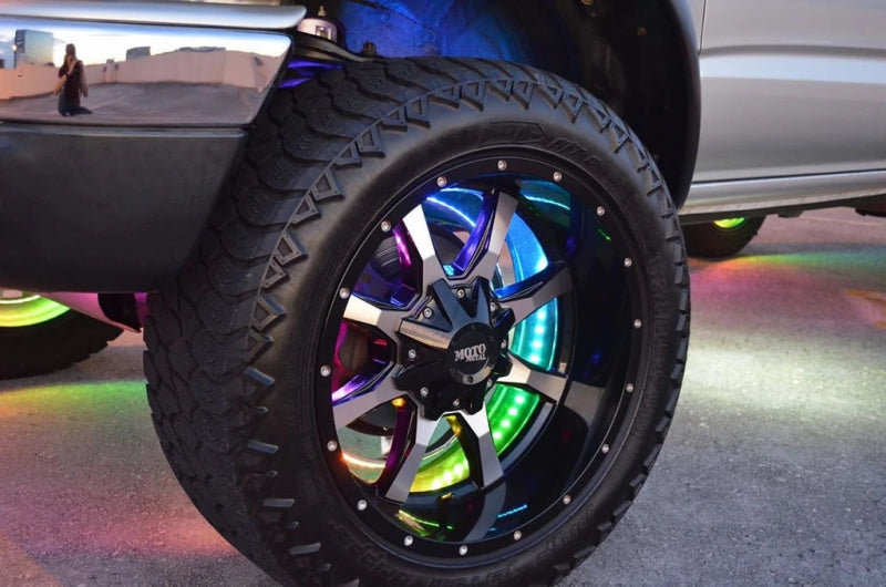 Oracle LED Illuminated Wheel Rings - ColorSHIFT Dynamic - ColorSHIFT - Dynamic NO RETURNS