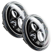 Load image into Gallery viewer, Oracle 7in High Powered LED Headlights - Black Bezel - Red NO RETURNS