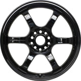 Gram Lights 57DR 18x9.5 +38 5x114.3 Glass Black Wheel (Min Order Qty 20)