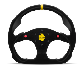 Momo MOD30 Buttons Steering Wheel 320 mm -  Black Suede/Black Spokes/1 Stripe
