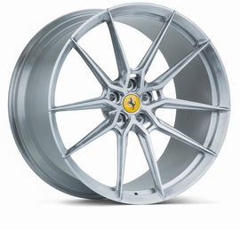 Vossen x Novitec NF9 21x9.5in - 5x114.3 BP - ET38 - Brushed Gloss Clear Ferrari 296 Front Wheel