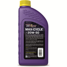 Load image into Gallery viewer, Royal Purple Max-Cycle Synthetic 20W50 Motorcycle Oil - 1 Quart