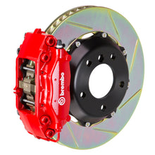 Load image into Gallery viewer, Brembo 01-07 C-Class Rear GT BBK 4 Piston Cast 2pc 328x28 2pc Rotor Slotted Type1-Red
