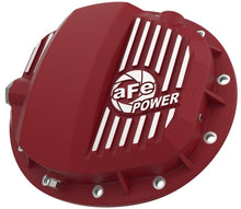 Load image into Gallery viewer, aFe Pro Series GMCH 9.5 Rear Diff Cover Red w/ Machined Fins 19-20 GM Silverado/Sierra 1500