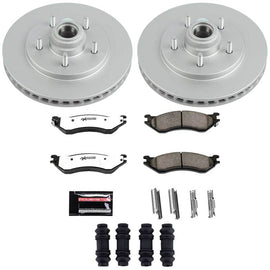 Power Stop 97-00 Ford Expedition Front Z36 Coated Truck & Tow Brake Kit
