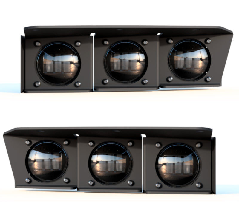 ORACLE Lighting 21-22 Ford Bronco Triple LED Fog Light Kit for Steel Bumper - Yellow NO RETURNS