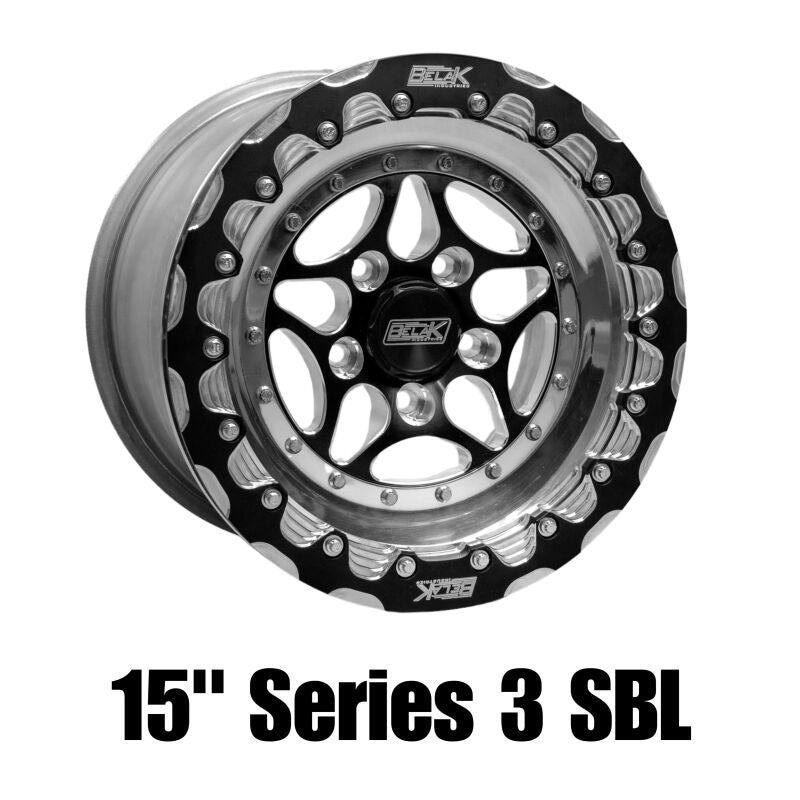 Belak 15x8 / 5in BS / 5x120 BP / High Pad / Series 3 Wheel - Single Beadlock Billet Outer Lip