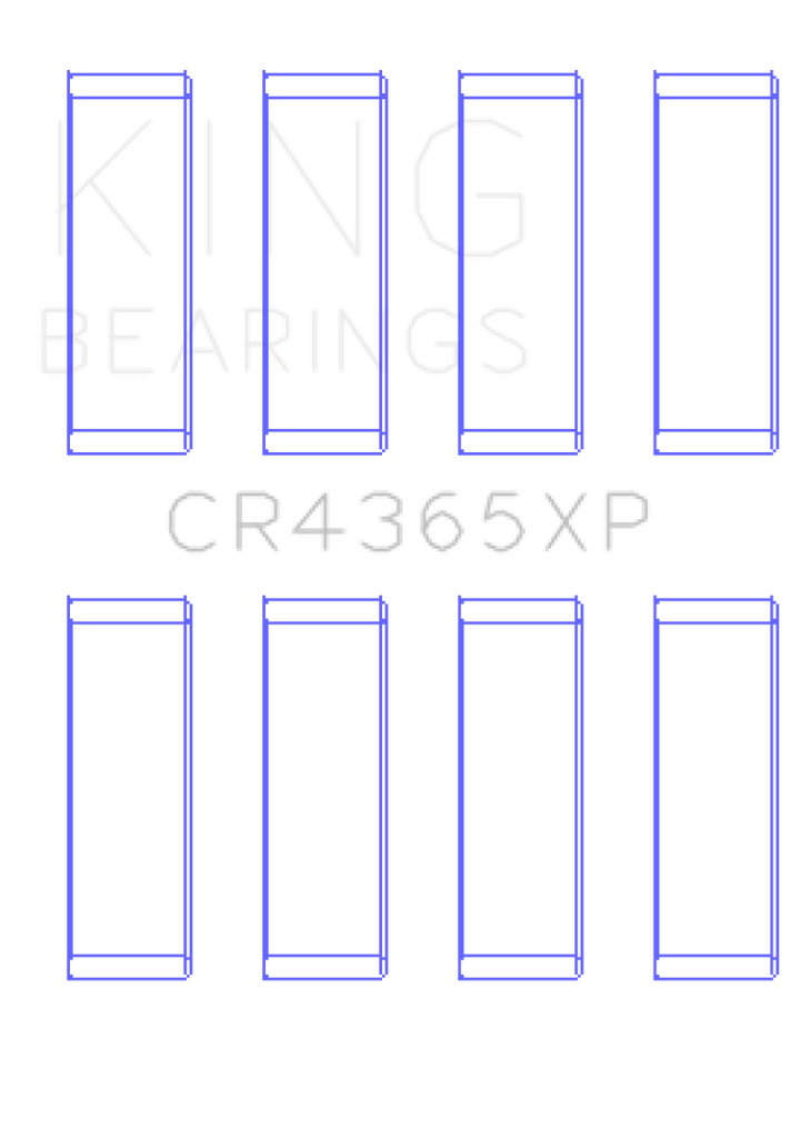 King Engine Bearings Ford Zetec S/Ecoboost 1.6 (Size .026) Connecting Rod Bearing Set of 6