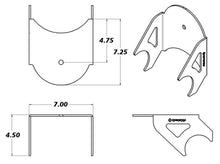 Load image into Gallery viewer, Ridetech Dropped Lower Weld-On Air Spring Axle Bracket (Uncoated)