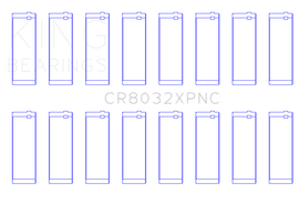 King Engine Bearings Chrysler 345/370 16V  (Size +0.5mm) Performance Rod Bearing Set