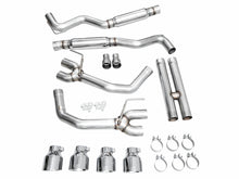 Load image into Gallery viewer, AWE 2024 Ford Mustang Dark Horse S650 RWD Track Edition Catback Exhaust w/ Quad Chrome Silver Tips