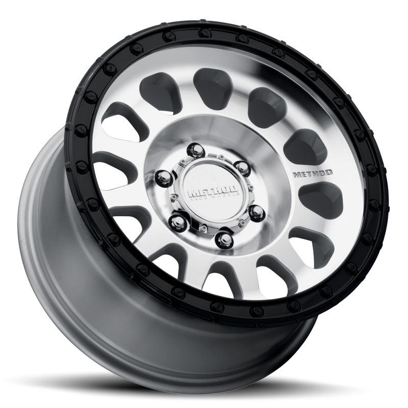 Method MR315 17x8.5 +25mm Offset 8x180 BP 130.81mm CB Machined Wheel - Gloss Black Lip