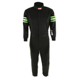 RaceQuip Green Trim SFI-1 JR. Suit - Kids Large