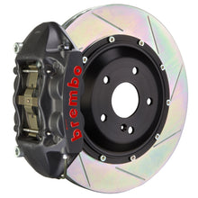 Load image into Gallery viewer, Brembo 05-07 Quattroporte Rear GTS BBK 4 Piston Cast 380x28 2pc Rotor Slotted Type1-Black HA