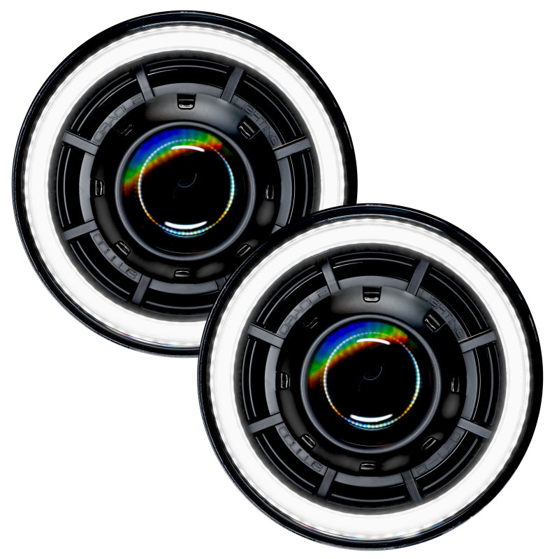 Oracle Oculus 7in Bi-LED Projector Headlights for Jeep Wrangler JK - 6000K NO RETURNS