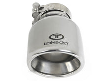 Load image into Gallery viewer, aFe Takeda Universal Exhaust Tip 2-1/2 IN Inlet x 4 IN Outlet x 6 IN L- Polished