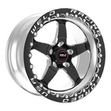 Weld S71 17x10.5 / 5x4.5 BP / 5.7in. BS Black Wheel (High Pad) - Black Single Beadlock MT