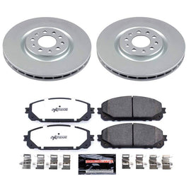Power Stop 16-23 Jeep Cherokee Front Z36 Coated Truck & Tow Brake Kit
