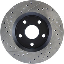 Load image into Gallery viewer, StopTech 07-13 Jeep Wrangler Slotted &amp; Drilled Left Front Rotor