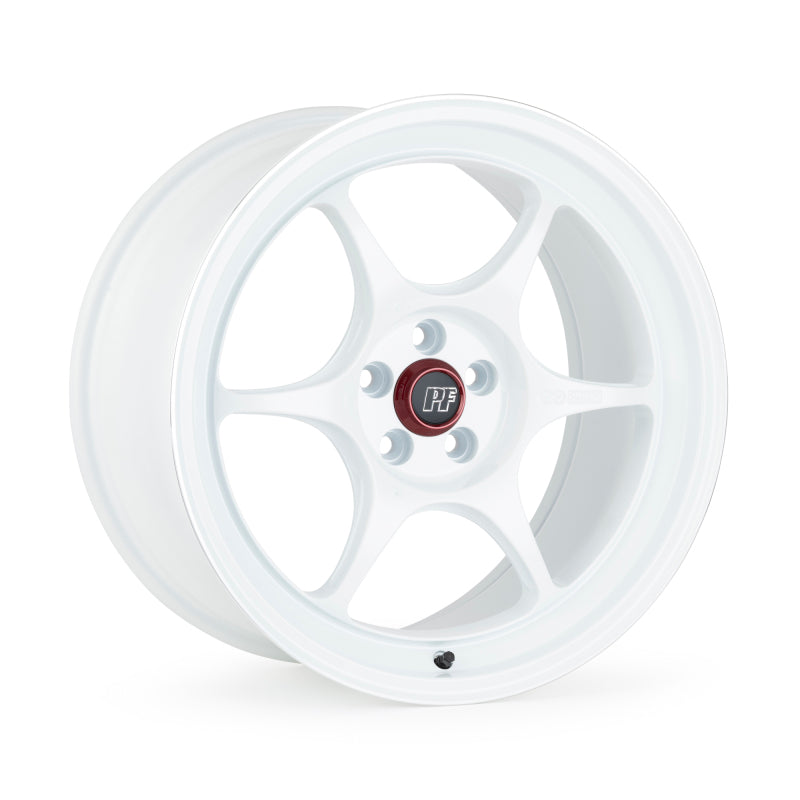 Enkei PF06 17x9 5x114.3 22mm Offset 75mm Bore - White Machined Wheel