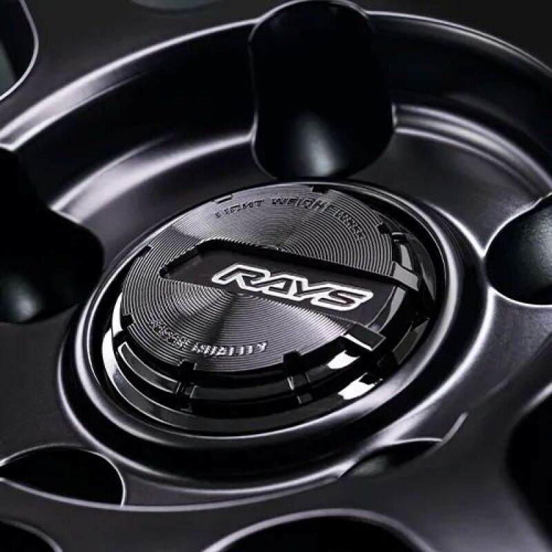 Gram Lights 57NR LIMITED II 18x8.5 +22 5-112 Semigloss Black Wheel w/ Black Cap/Stickers/Air Valve