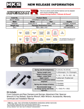 Load image into Gallery viewer, HKS Hipermax R Z33 Full Kit