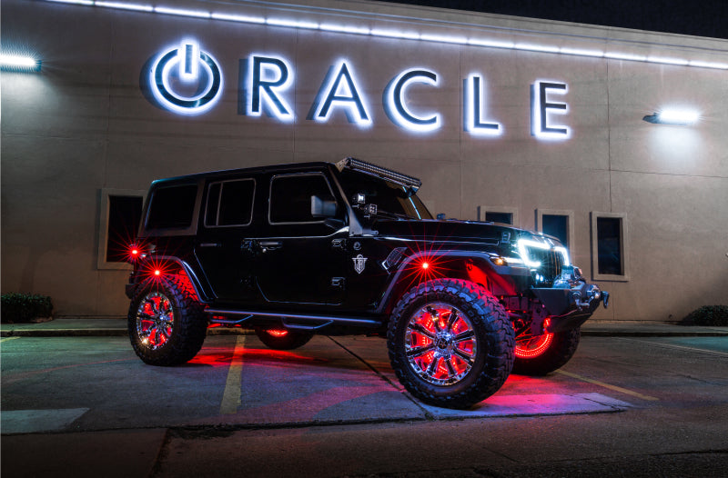 Oracle LED Illuminated Wheel Rings - ColorSHIFT No Remote - ColorSHIFT No Remote NO RETURNS