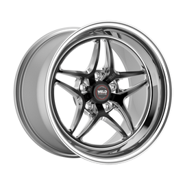 Weld S81 17x4.5 / 5x4.5 BP / 1.7in. BS (-27mm Offset) Black Wheel 3.18 ID (Low Pad) - Non-Beadlock
