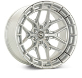 Vossen HFX-6 22x12 - 6x139.7 - ET-44 - Ultra Deep - 106.1 - Silver Polished Wheel
