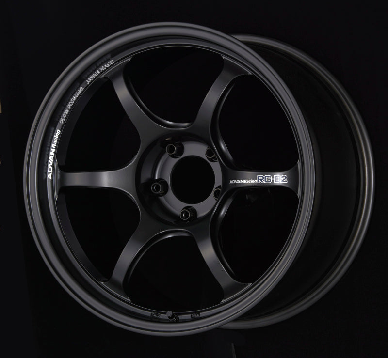 Advan RG-D2 18x9.5 +22 5-120 Semi Gloss Black Wheel