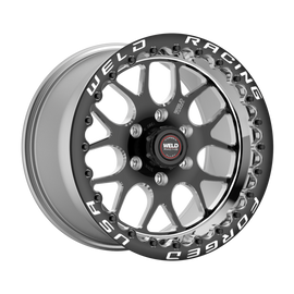 Weld S77 17x9.5 RT-S HD 6x135 BP / 6.2in. BS +24mm Offset Black Beadlock Wheel