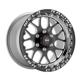 Weld S77 17x9.5 RT-S HD 6x135 BP / 6.2in. BS +24mm Offset Black Beadlock Wheel