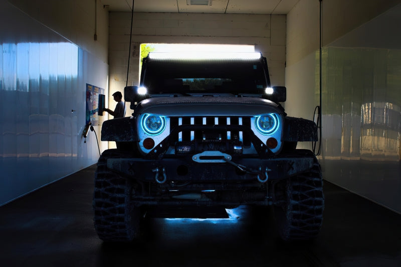 Oracle 7in High Powered LED Headlights - Black Bezel - ColorSHIFT No Controller NO RETURNS