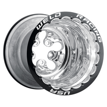 Load image into Gallery viewer, Weld Alpha Pro 15x13 / 5x4.75 BP / 1in BS Polished Wheel - Polished Double Beadlock MT