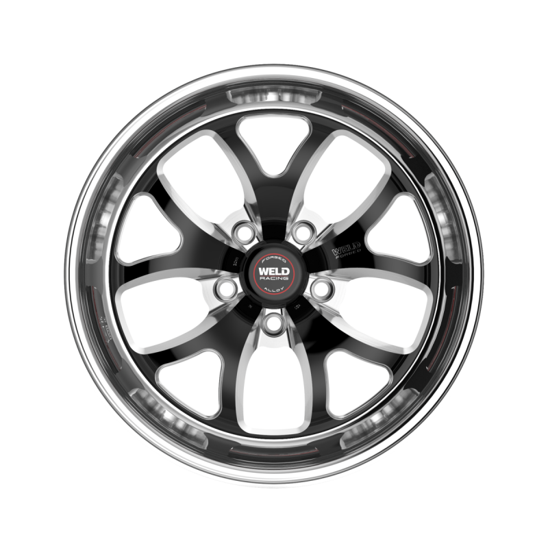 Weld S76 17x4.5 / 5x120.65 / 1.7 BS / 3.18 HB - Black Center - Polished Shell - Non-BL Wheel