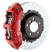 Load image into Gallery viewer, Brembo 08-09 F430 Scuderia Rear GT BBK 6 Piston Cast 380x32 2pc Rotor Slotted Type3-Red