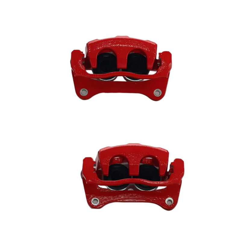 Power Stop 09-15 Toyota Venza Front Red Caliper w/Bracket (Pair)