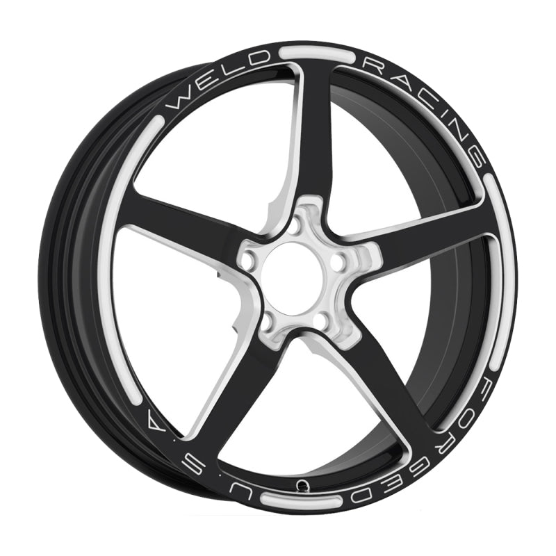 Weld Alumastar 1-Piece 18x6 / 5x4.75 BP / 4.25in. BS Black Wheel