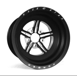 Race Star 63 Pro Forged NBL Sportsman 15x15 4.50BC 4.00BS Black Anodized/Machined Wheel