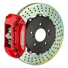 Load image into Gallery viewer, Brembo 03-07 Accord (Gen7)/04-08 TSX Front GT BBK 4 Piston Cast 2pc 328x28 2pc Rotor Drilled-Red