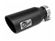 Load image into Gallery viewer, aFe MACH Force-Xp 304 Stainless Steel Clamp-on Exhaust Tip Black 3in Inletx4-1/2in Outletx12in L